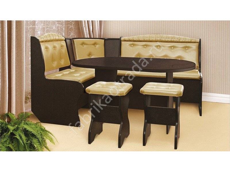 кухонный уголок эффект (венге/кожа жемчуг) в Нижневартовске