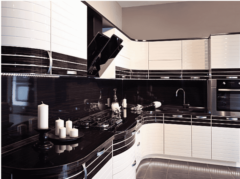 кухня пино нуар лаковые фасады с натуральным шпоном в Нижневартовске