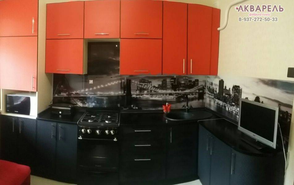 угловая кухня пластик в кромке пвх в Нижневартовске