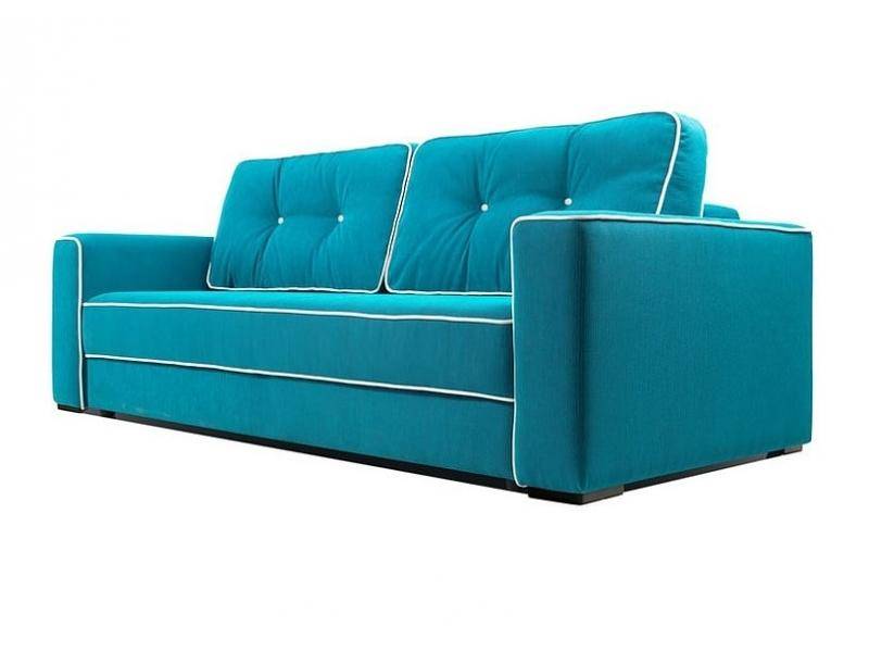 прямой диван в голубом цвете кантис в Нижневартовске