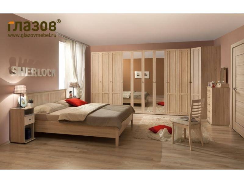 спальный гарнитур с большим шкафом sherlock в Нижневартовске