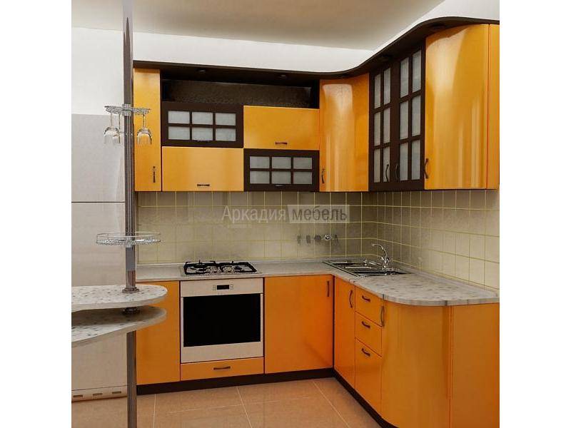 оранжевая кухня арт-модерн 3 в Нижневартовске