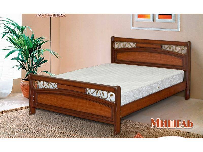 двуспальная кровать с декором мишель в Нижневартовске