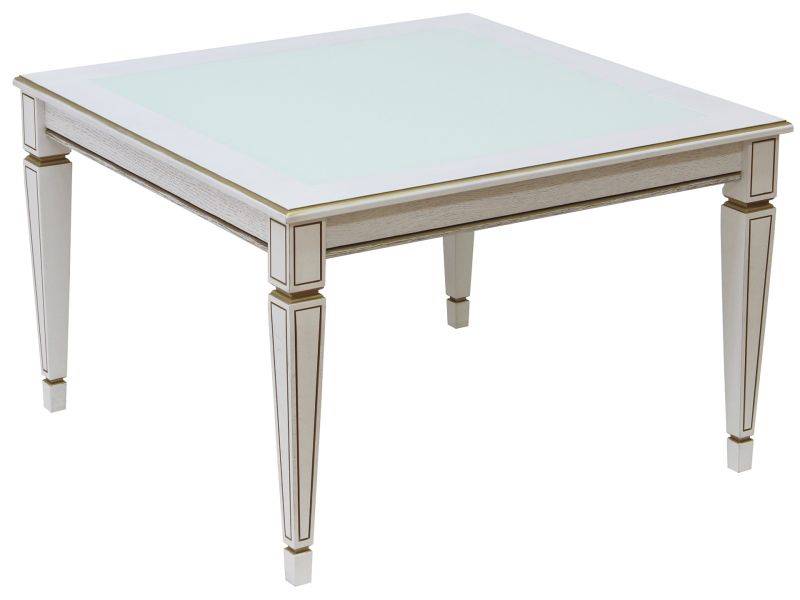 стол журнальный васко в 80с белый ясень/золото в Нижневартовске