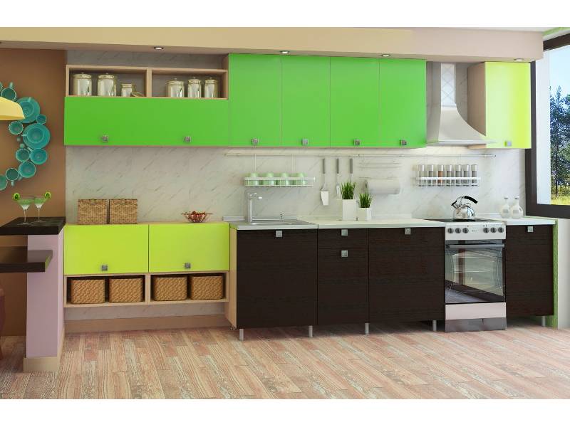 кухня прямая бельканто фасады лдсп в Нижневартовске