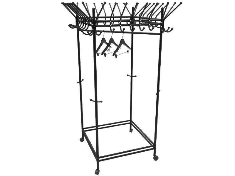 вешалка гардеробная на колесах пико 23 черный в Нижневартовске