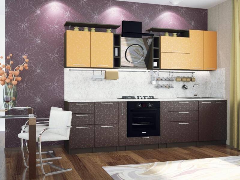 кухонный гарнитур прямой манго в Нижневартовске
