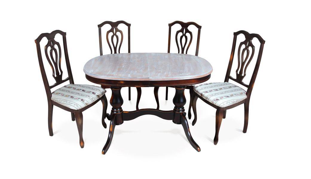 обеденная группа стол юкка под старину и стул см 04 в Нижневартовске