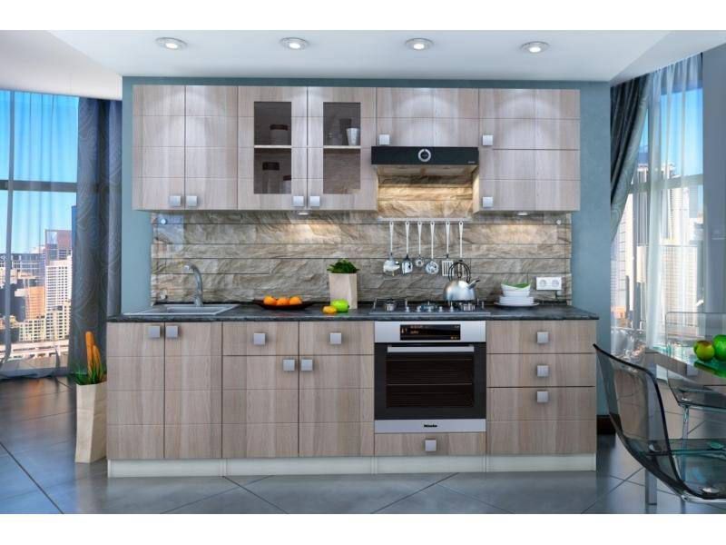 кухня прямая квадро в Нижневартовске