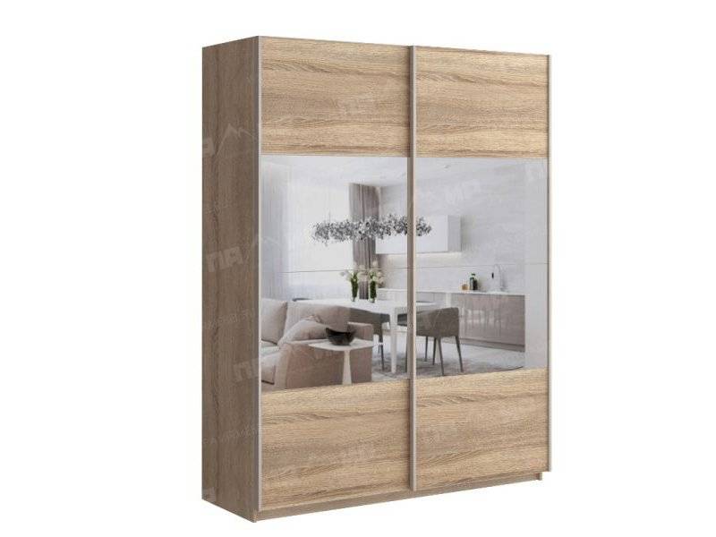 шкаф-купе браво сонома / сонома / зеркало в Нижневартовске