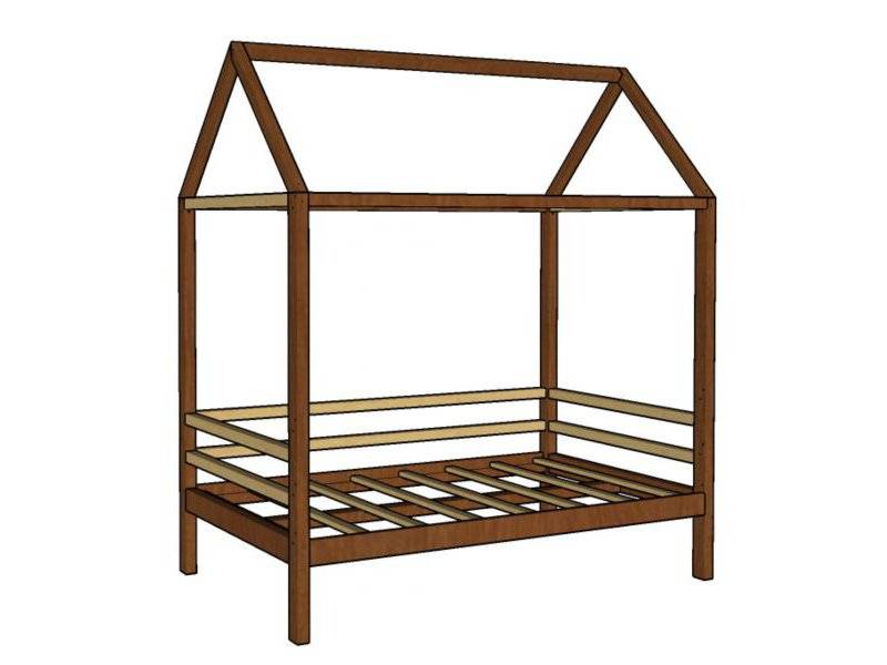 кровать-домик из дерева фантазия в Нижневартовске