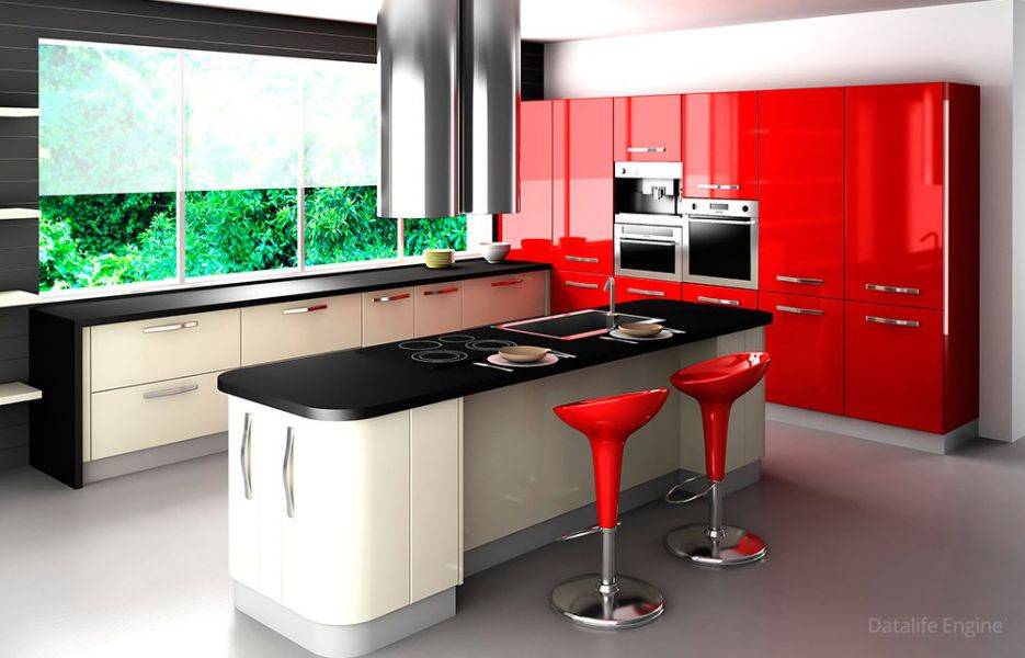 кухня с островом №37 в Нижневартовске