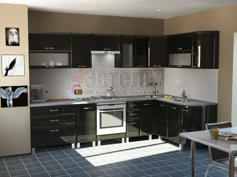 кухонный гарнитур мдф венге глянец в Нижневартовске