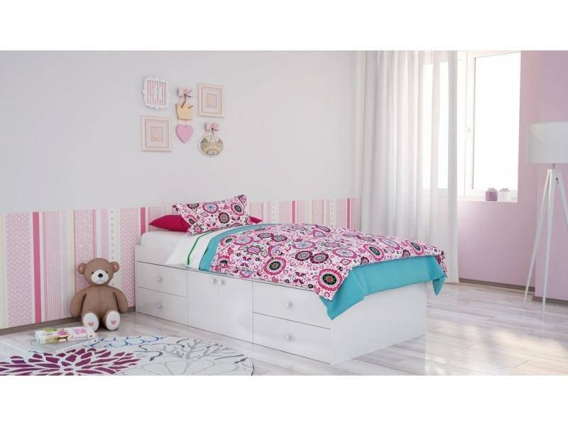 кровать белая polini simple в Нижневартовске