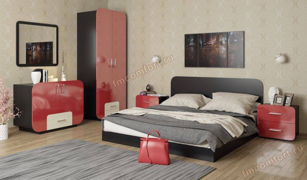 современный спальный гарнитур аймеб 1 в Нижневартовске