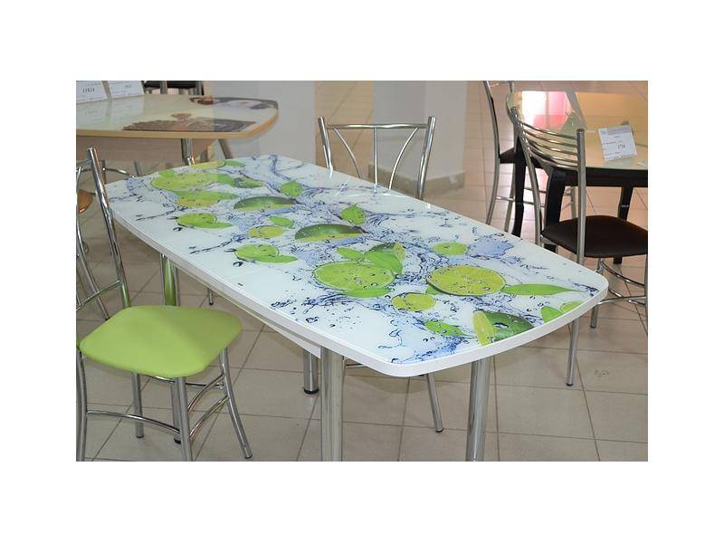 стол обеденный раздвижной со 8 фотопечать в Нижневартовске