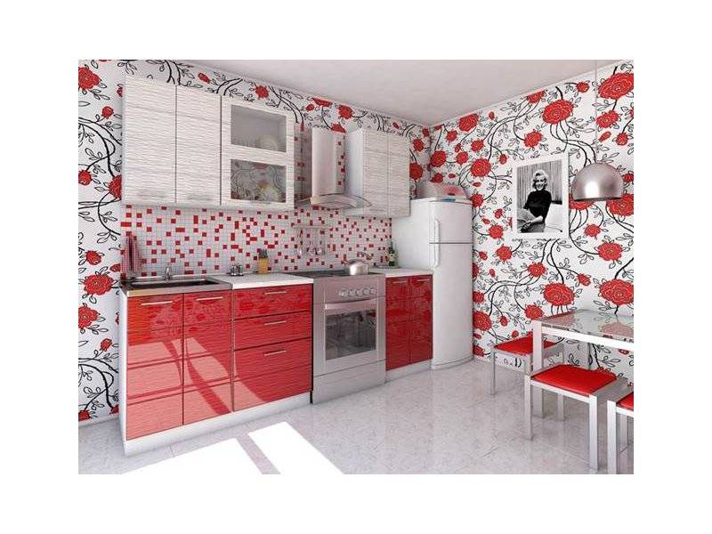 небольшая прямая кухня в Нижневартовске