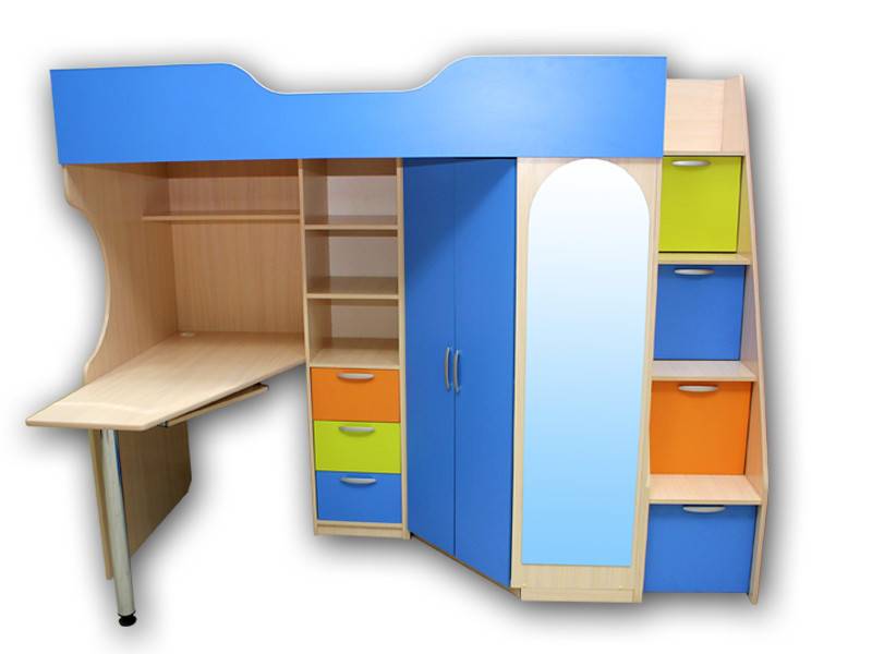 детская кровать с рабочим столом улыбка 2 в Нижневартовске