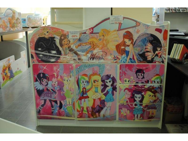 кровать - чердак винкс + литл пони модель 2 в Нижневартовске