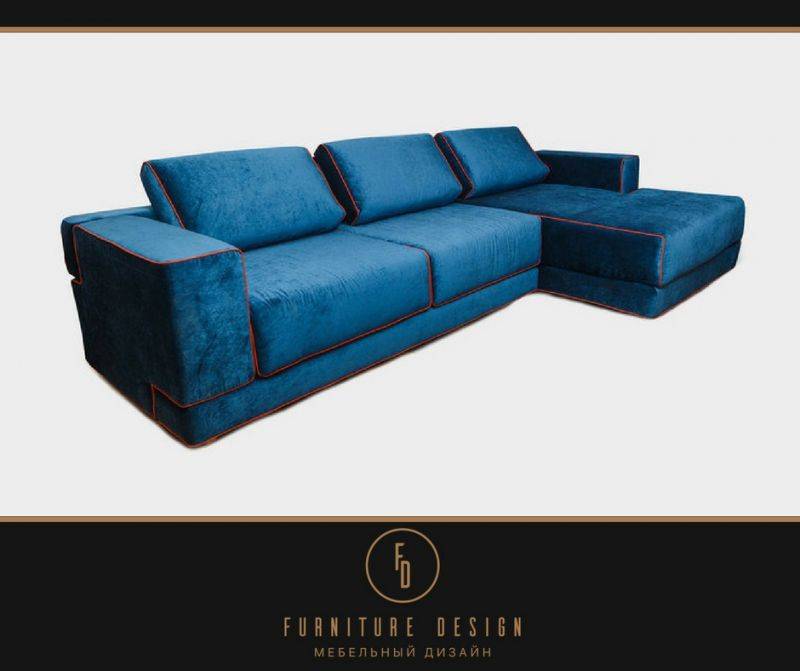 угловой диван синий в Нижневартовске