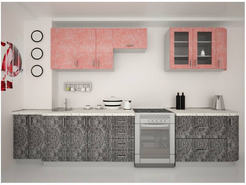 кухня прямая берил пластик в Нижневартовске