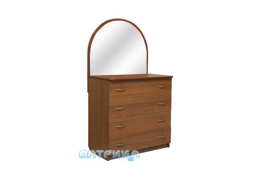 комод лдсп-1 с 4 ящиками с зеркалом в Нижневартовске