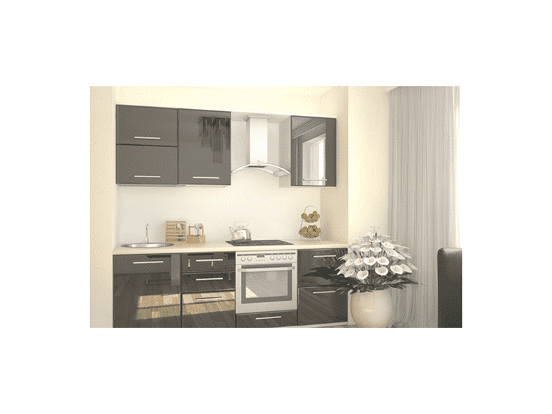 кухня прямая мдф эмаль глянец в Нижневартовске