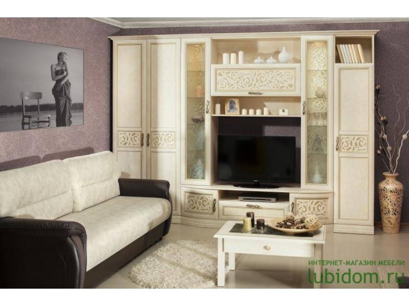 гостиная стенка александрия кожа ленто в Нижневартовске