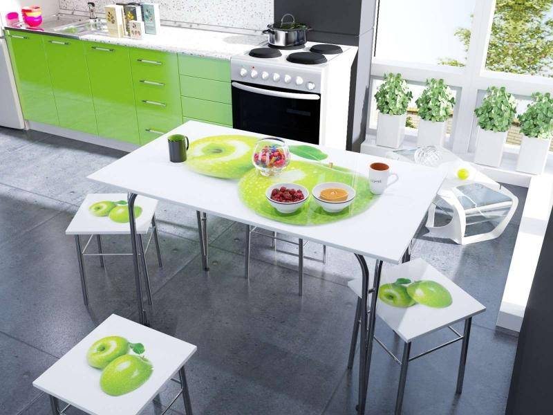 стол мдф яблоко в Нижневартовске