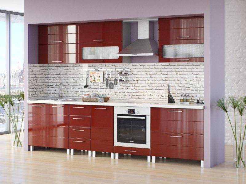 кухня прямая техно в Нижневартовске