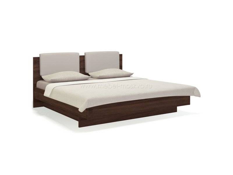 кровать двуспальная 180х200 с мягким изголовьем solo в Нижневартовске