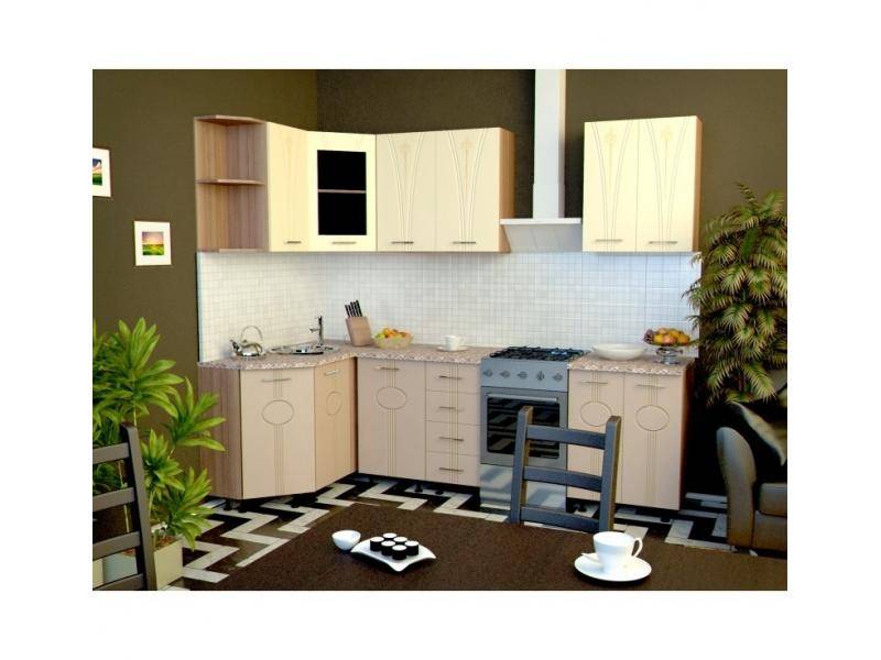 угловая модульная кухня шампань в Нижневартовске