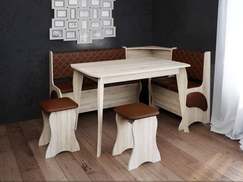 кухонный уголок (ель-кож.зам коричневый) в Нижневартовске