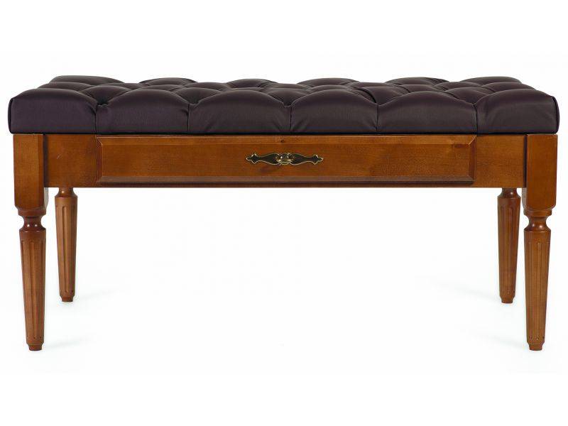 банкетка оливия эко-кожа коричневый/темно-коричневый в Нижневартовске