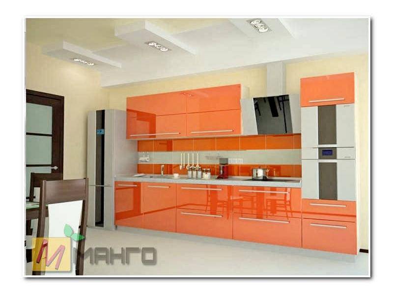 прямая кухня бесси с фасадом акрил в Нижневартовске