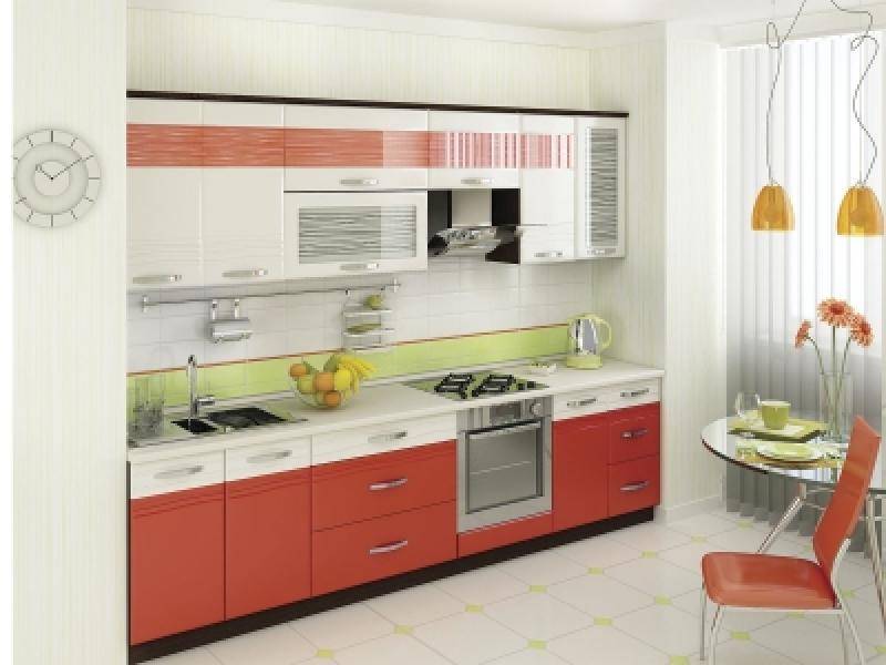 кухня прямая оранж в Нижневартовске