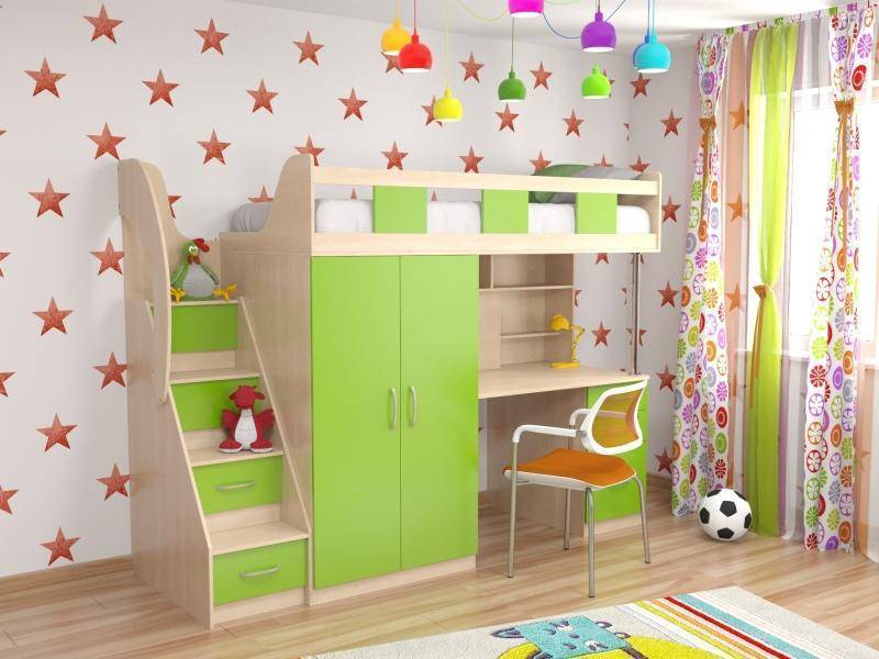 уголок школьника в зеленом цвете №10 в Нижневартовске