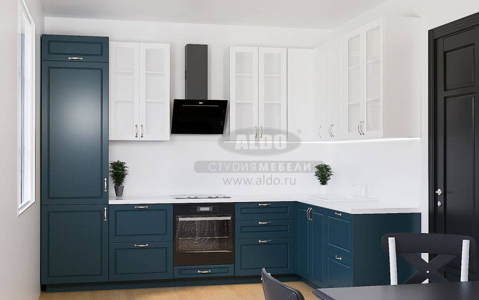 угловая классическая кухня из мдф в Нижневартовске