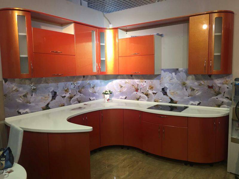 угловая кухня золотой апельсин волна в Нижневартовске