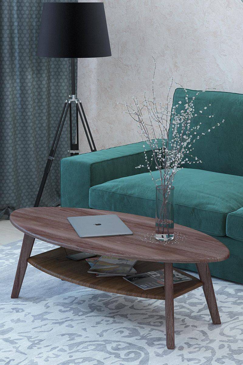 стол журнальный серфинг грецкий орех/акация в Нижневартовске