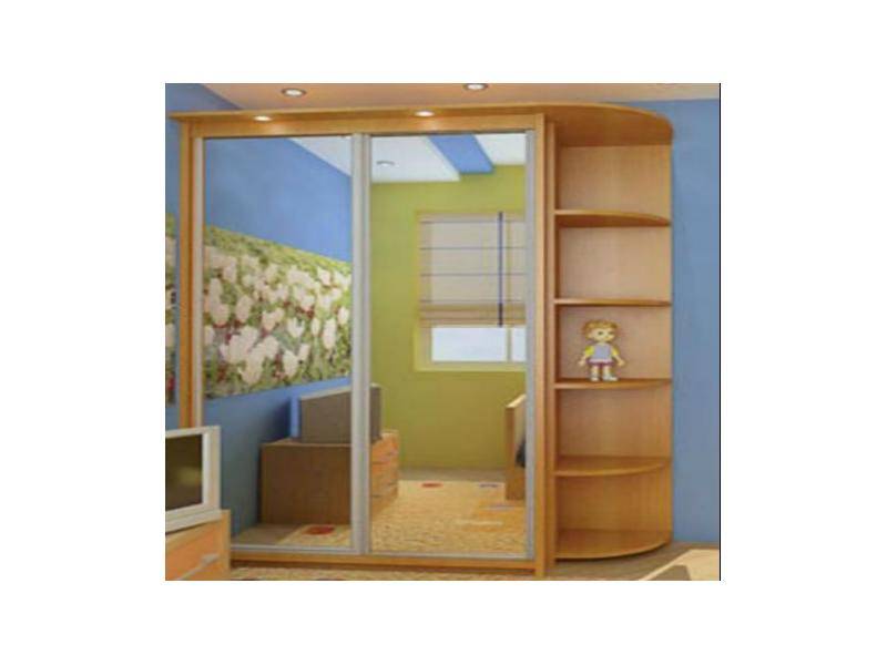 прямой шкаф-купе с полками в Нижневартовске