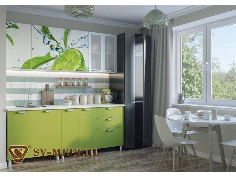 кухня с фотопечатью лайм в Нижневартовске