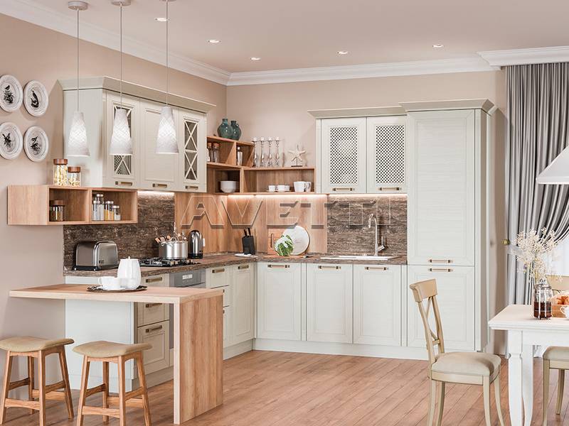 кухня угловая рондо рамочный фасад в Нижневартовске