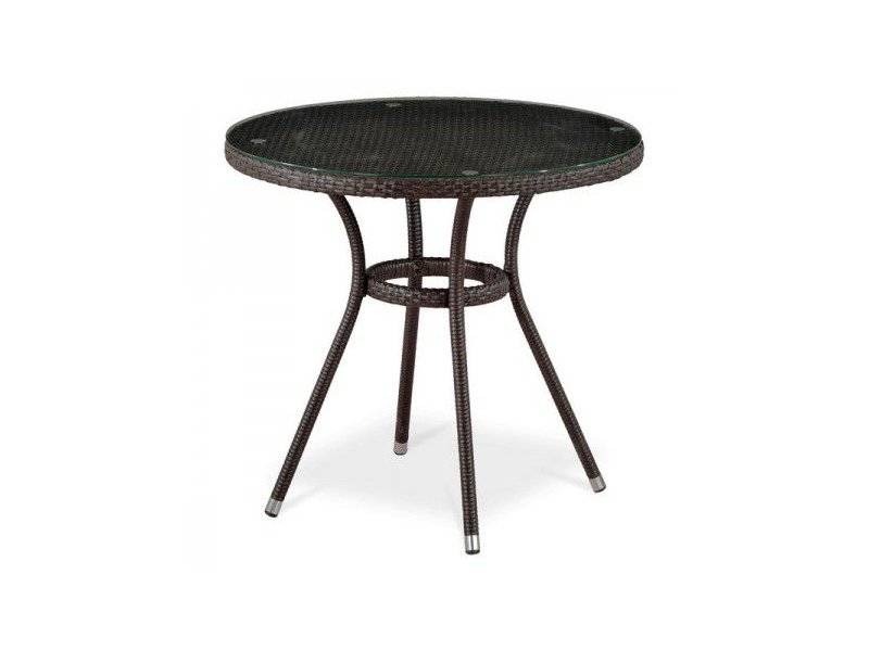 стол из ротанга t283ant-w51-d80 brown в Нижневартовске