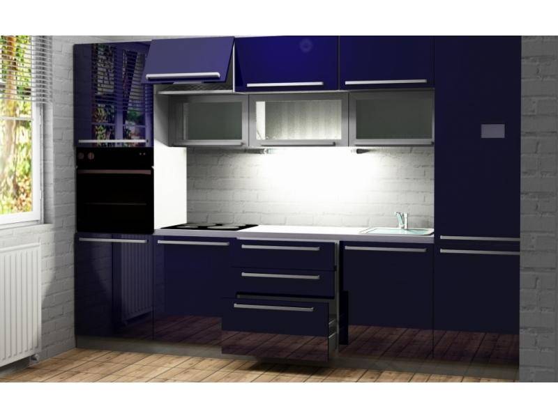 прямая кухня фасады мдф глянец в Нижневартовске