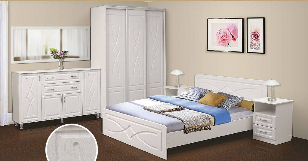 набор мебели для спальни анжелика-6 мдф в Нижневартовске