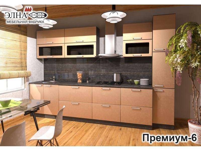 кухня прямая премиум 6 в Нижневартовске
