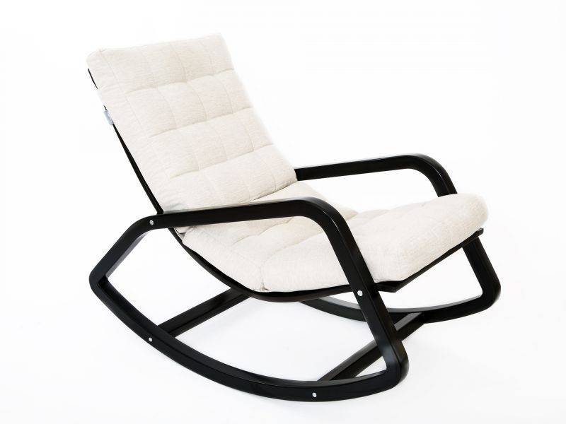 кресло-качалка онтарио ткань гардения, каркас венге в Нижневартовске