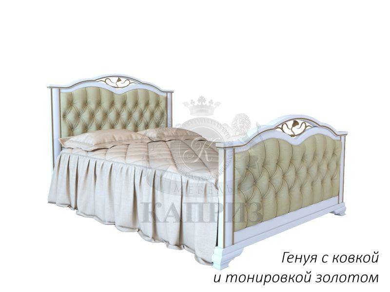 кровать генуя с ковкой и золотой тонировкой в Нижневартовске