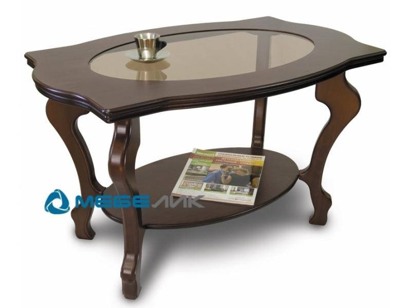 стол журнальный берже 1с темно-коричневый в Нижневартовске